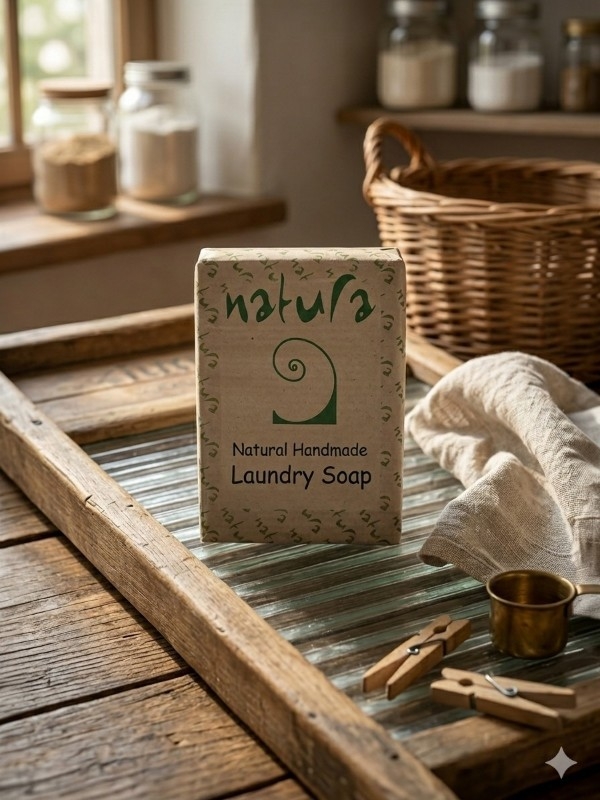 Miljøvennlig tekstilsåpe(stykke) med neem & tropisk appelsin