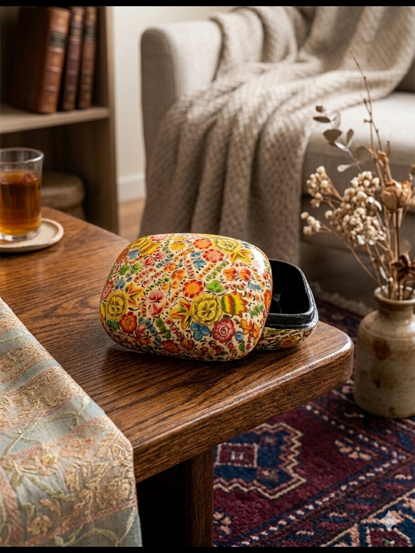 Blomstret smykkeskrin 