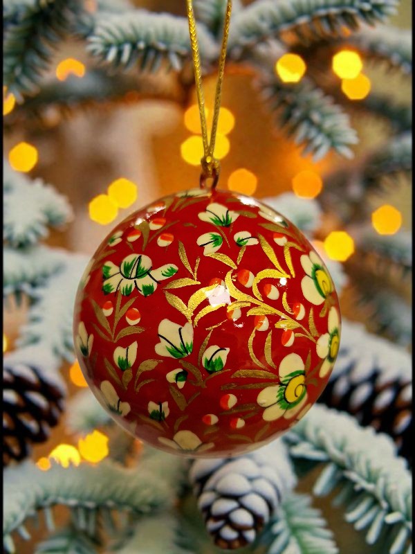 Julete rød julekule